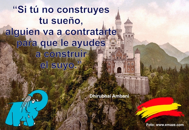 Una Enseñanza de Dhirubhai Ambani sobre El Exito, en La Frase del Día del Centro de lavado de coches Elefante Azul de Avilés